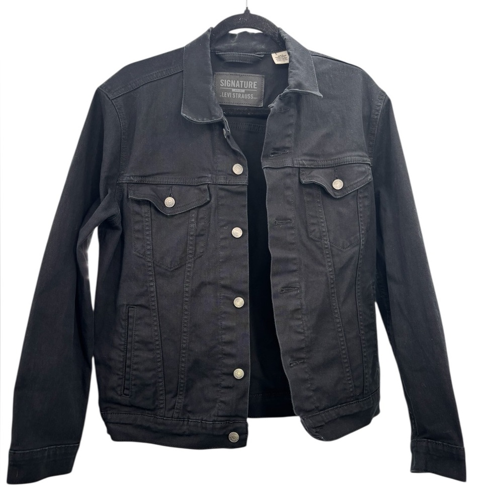 Signature by Levi Strauss Black Denim Jacket